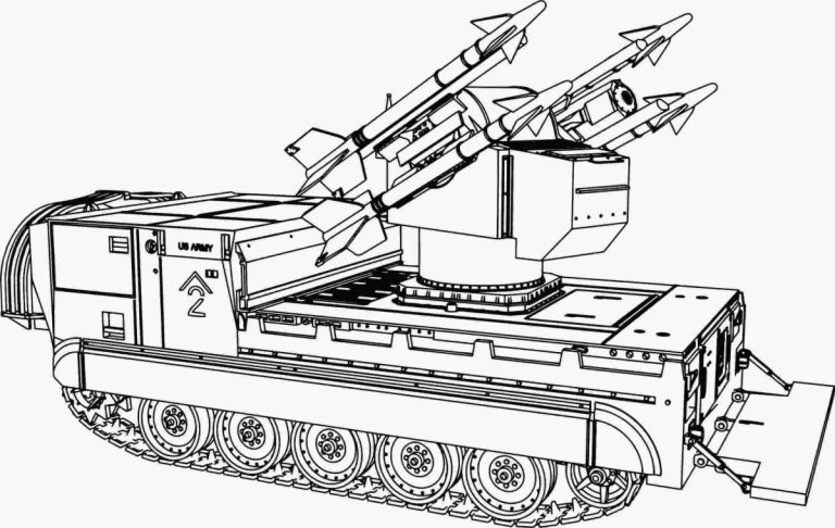 ракетная установка раскраска