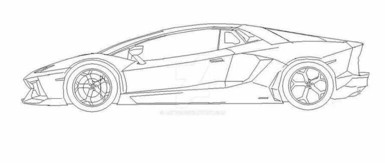 Эффектная раскраска lamborghini aventador