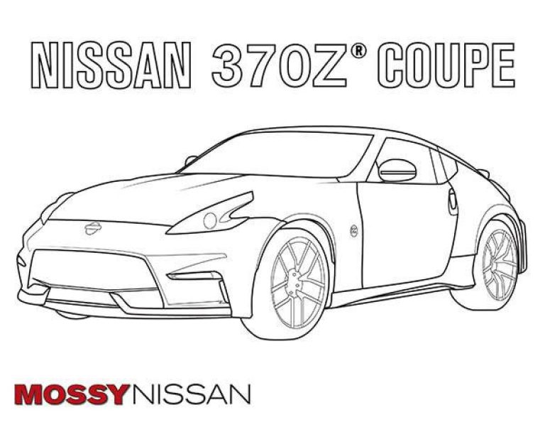 Раскраска sublime nissan gtr