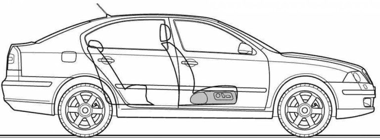 Развлекательная раскраска skoda octavia